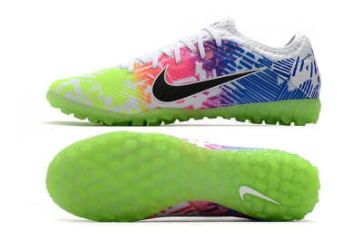 Nike Mercurial Vapor 13 Pro TF Football Shoes - White/Black/Pink/Blue