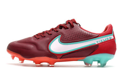 Nike Tiempo Legend 9 Elite FG Football Boots - Red/Jade/White