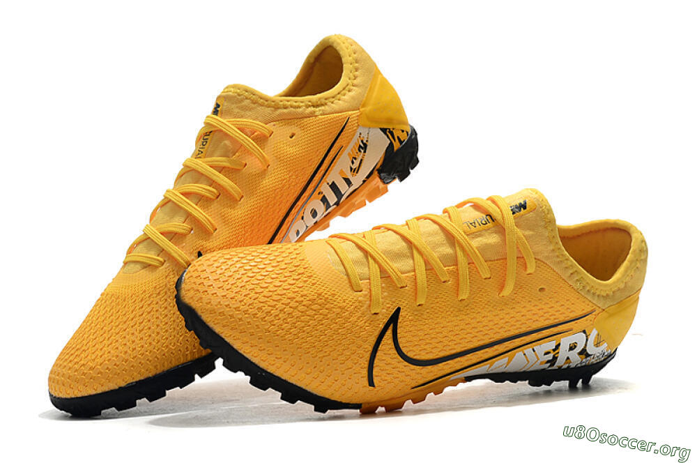Nike Mercurial Vapor 13 Pro TF Football Shoes - Yellow/Black/White 5