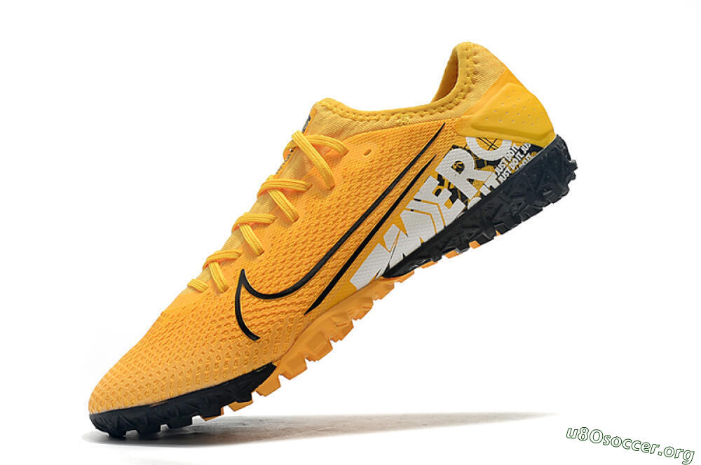 Nike Mercurial Vapor 13 Pro TF Football Shoes - Yellow/Black/White 7