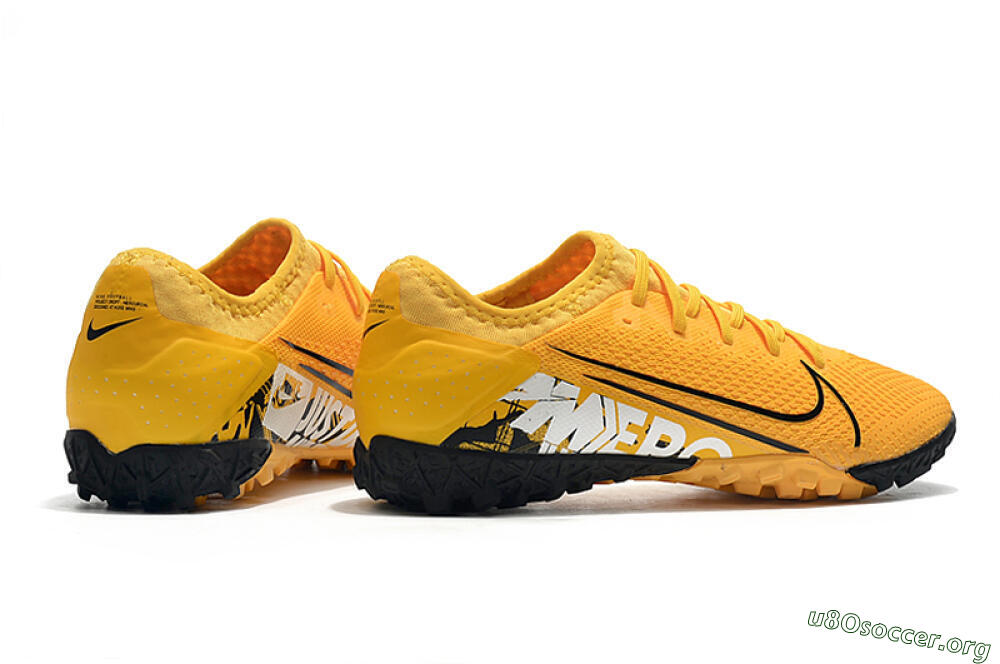 Nike Mercurial Vapor 13 Pro TF Football Shoes - Yellow/Black/White 9