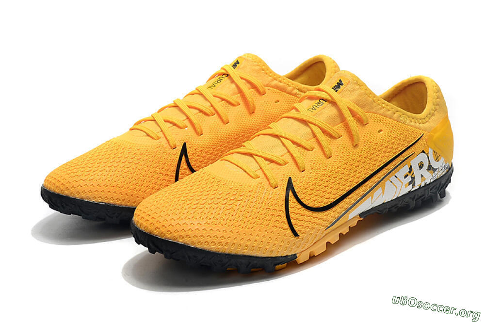 Nike Mercurial Vapor 13 Pro TF Football Shoes - Yellow/Black/White 8