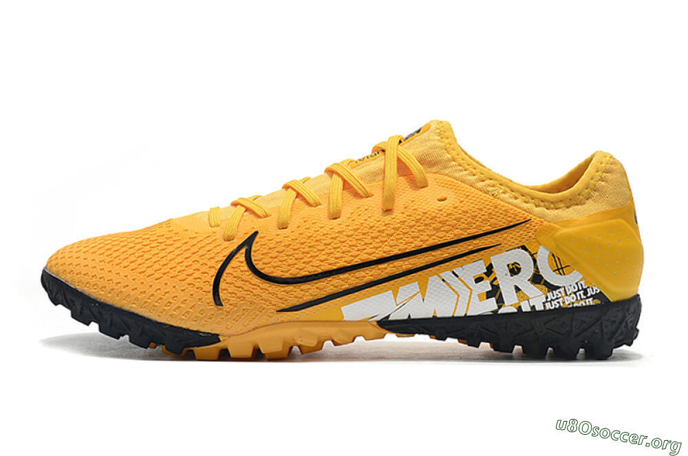 Nike Mercurial Vapor 13 Pro TF Football Shoes - Yellow/Black/White 3