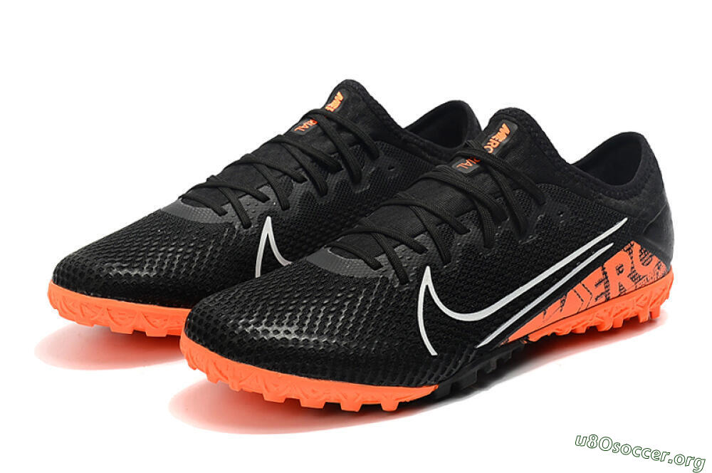 Nike Mercurial Vapor 13 Pro TF Football Shoes - Black/White/Red 5