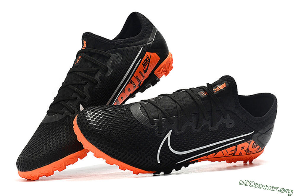 Nike Mercurial Vapor 13 Pro TF Football Shoes - Black/White/Red 6