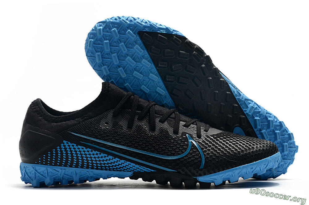 Nike Mercurial Vapor 13 Pro TF Football Shoes - Black/Jade 2