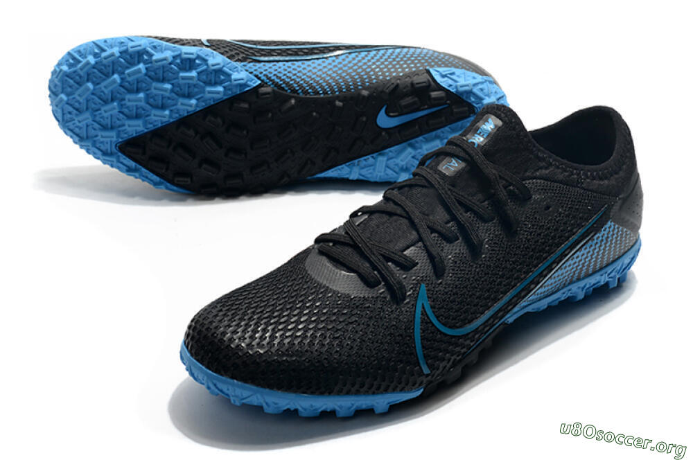 Nike Mercurial Vapor 13 Pro TF Football Shoes - Black/Jade 0