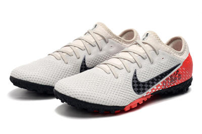 Nike Mercurial Vapor 13 Pro TF Football Shoes - White/Black/Red