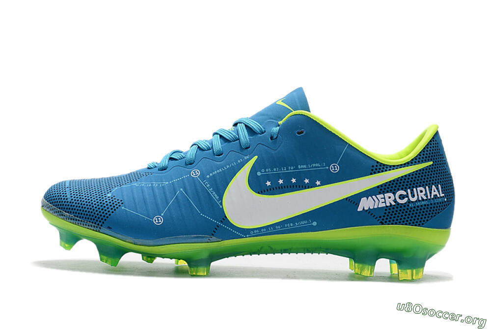 Nike Mercurial Vapor 11 FG Football Boots - Blue/Yellow/White 3