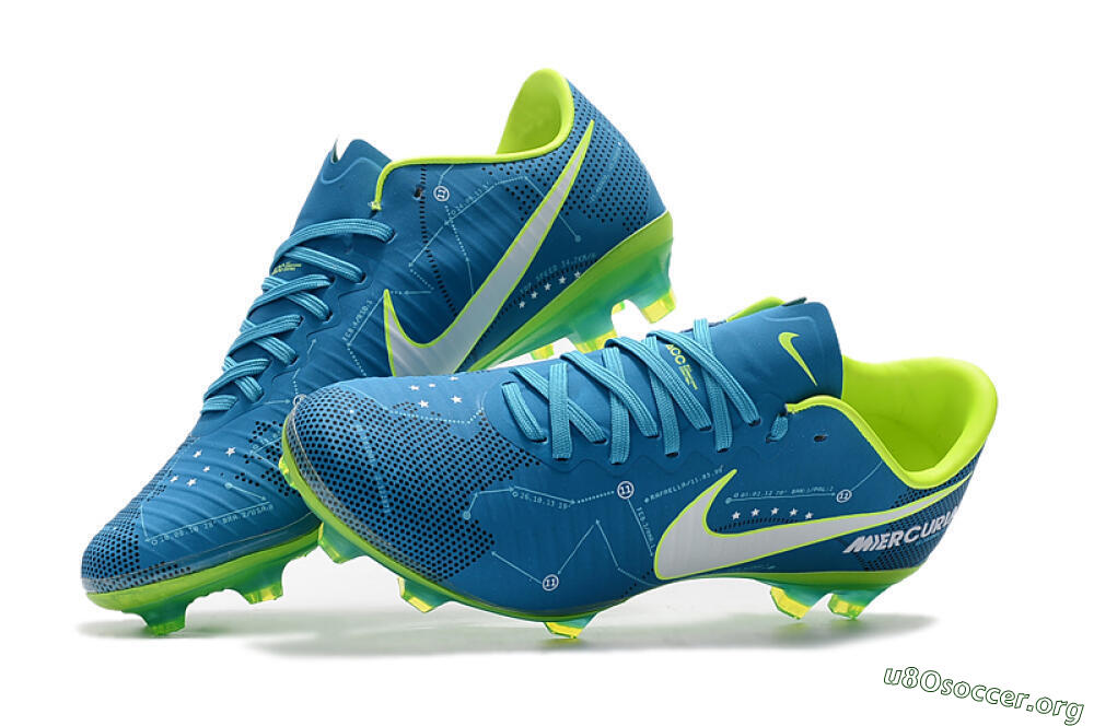 Nike Mercurial Vapor 11 FG Football Boots - Blue/Yellow/White 5