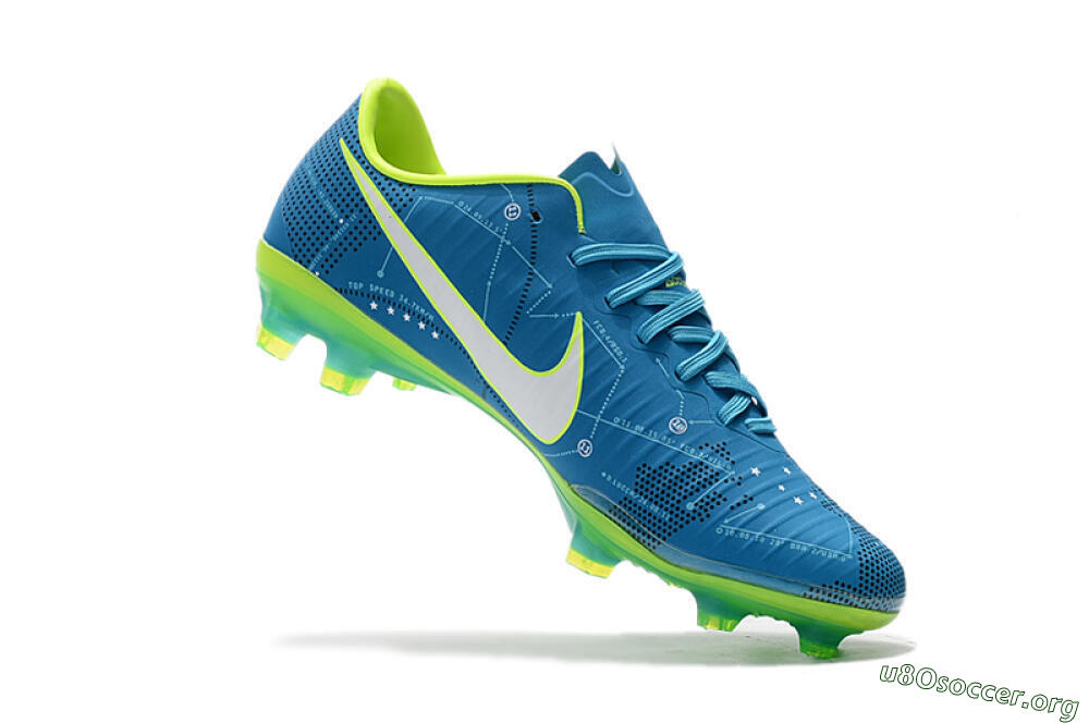 Nike Mercurial Vapor 11 FG Football Boots - Blue/Yellow/White 6