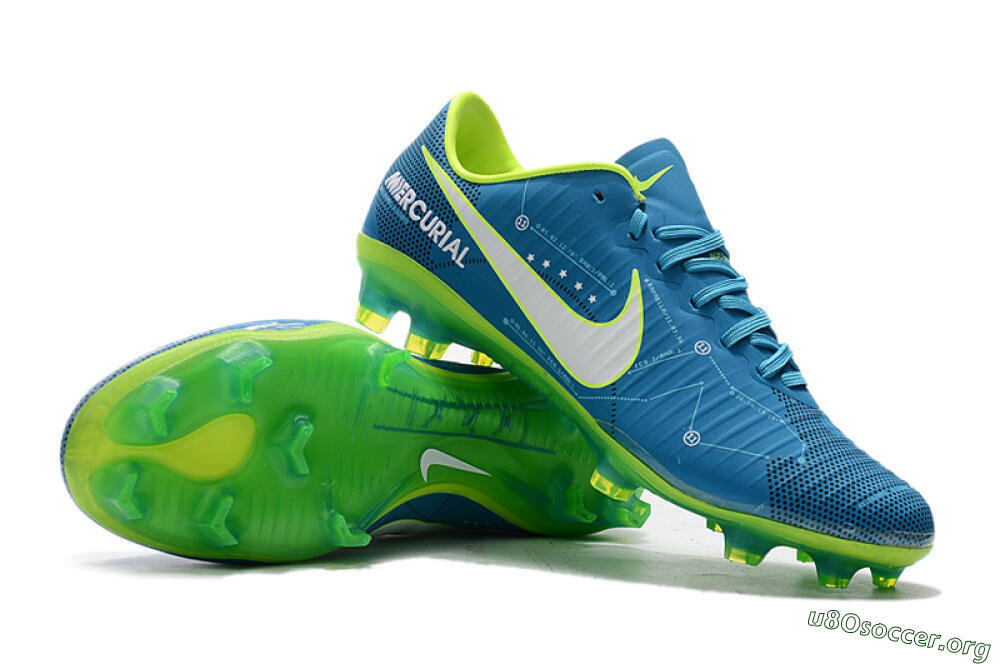 Nike Mercurial Vapor 11 FG Football Boots - Blue/Yellow/White 4