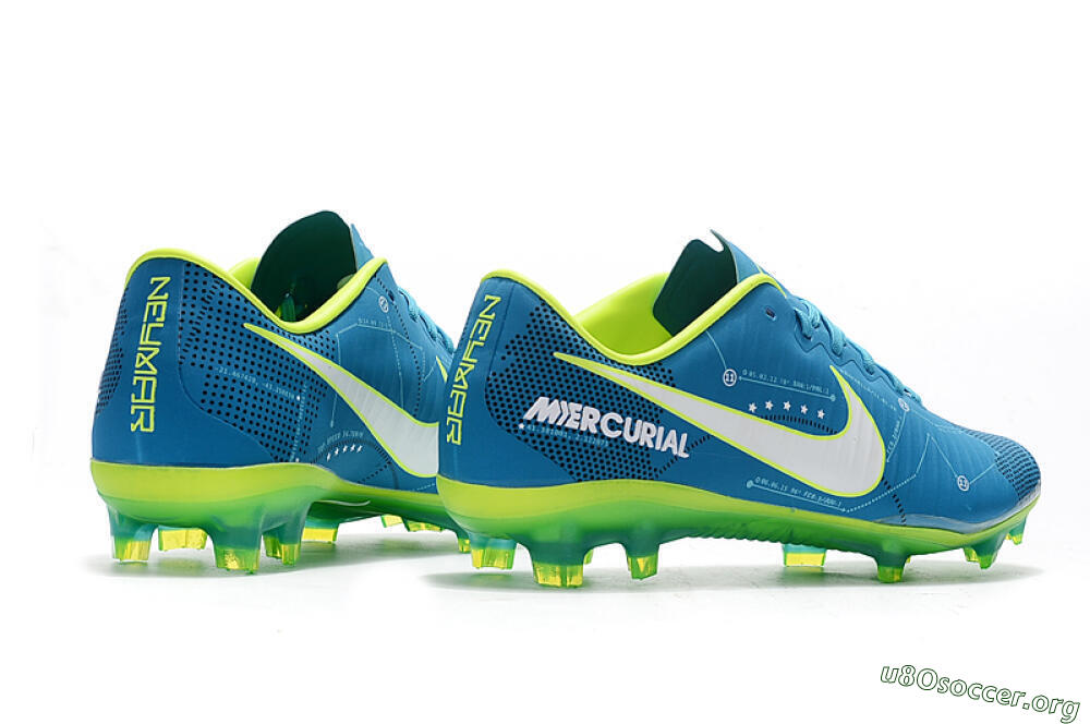 Nike Mercurial Vapor 11 FG Football Boots - Blue/Yellow/White 8