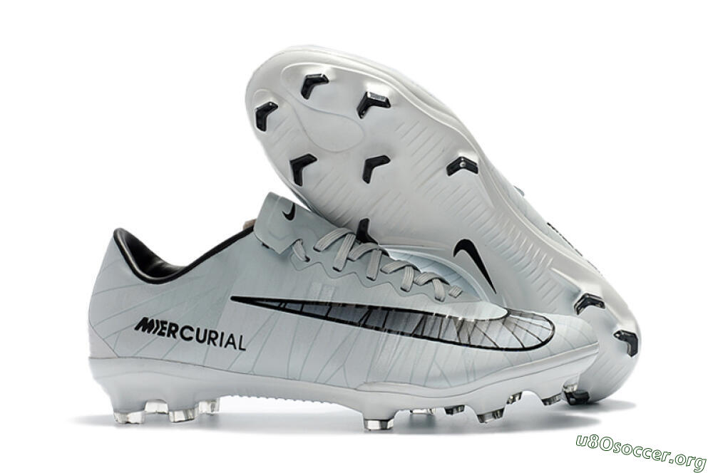 Nike Mercurial Vapor 11 FG Football Boots - White/Black/Blue 2