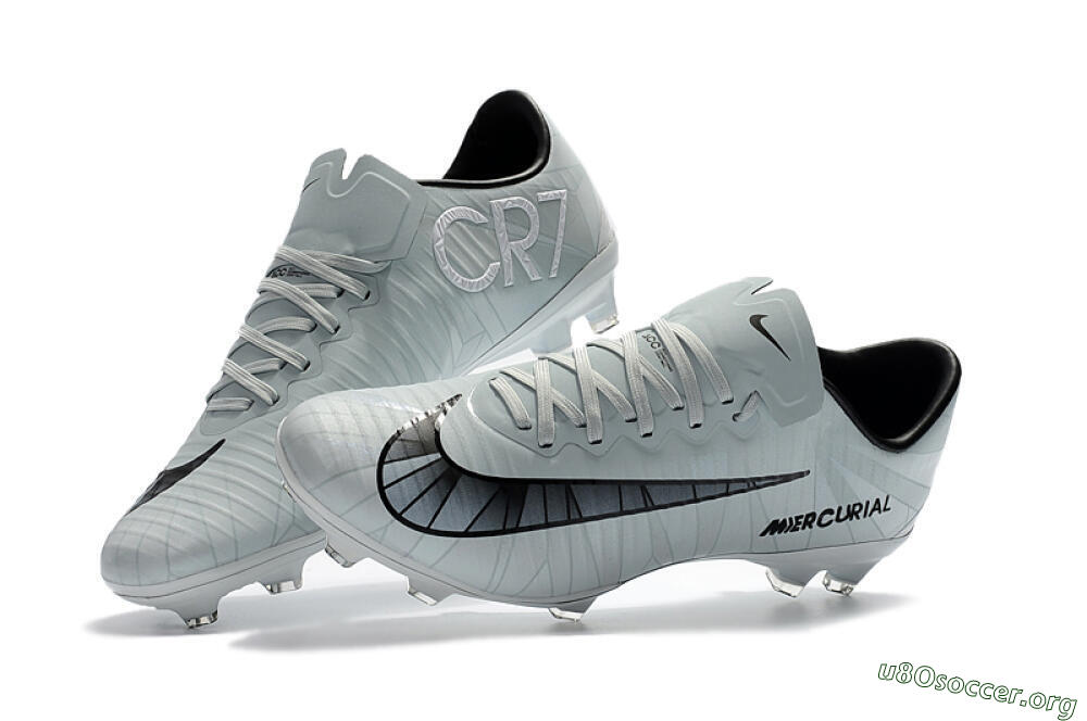 Nike Mercurial Vapor 11 FG Football Boots - White/Black/Blue 5