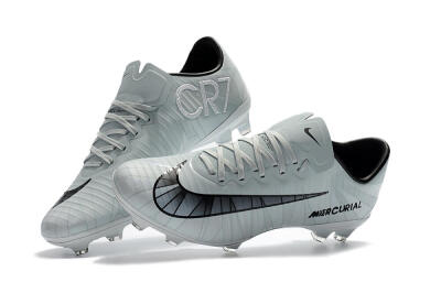 Nike Mercurial Vapor 11 FG Football Boots - White/Black/Blue