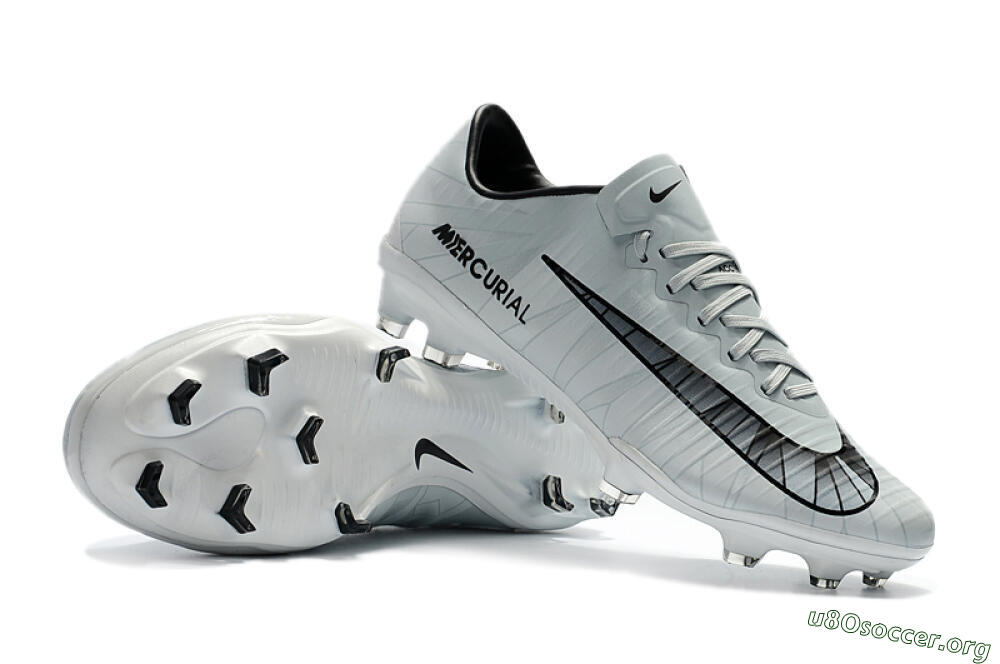 Nike Mercurial Vapor 11 FG Football Boots - White/Black/Blue 4
