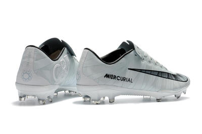 Nike Mercurial Vapor 11 FG Football Boots - White/Black/Blue