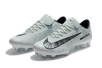 Nike Mercurial Vapor 11 FG Football Boots - White/Black/Blue