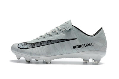 Nike Mercurial Vapor 11 FG Football Boots - White/Black/Blue