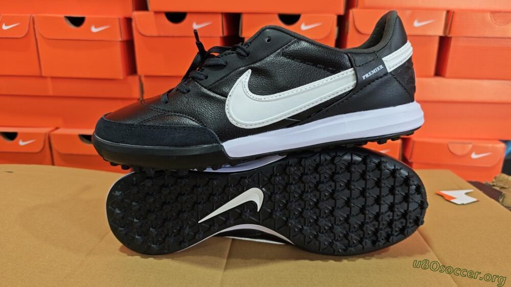 Nike The Premier 3 TF Football Shoes - Black/White 7