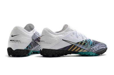 Nike Mercurial Vapor 13 Pro TF Football Shoes - White/Black/Jade