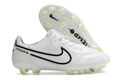 Nike Tiempo Legend 9 Elite FG Football Boots - White/Black