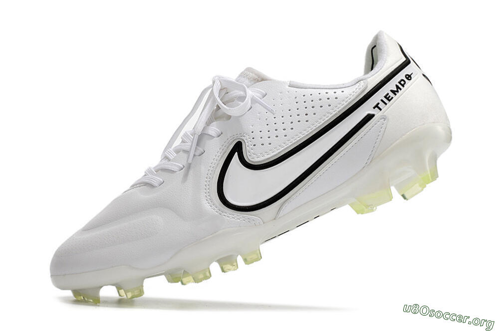 Nike Tiempo Legend 9 Elite FG Football Boots - White/Black 5