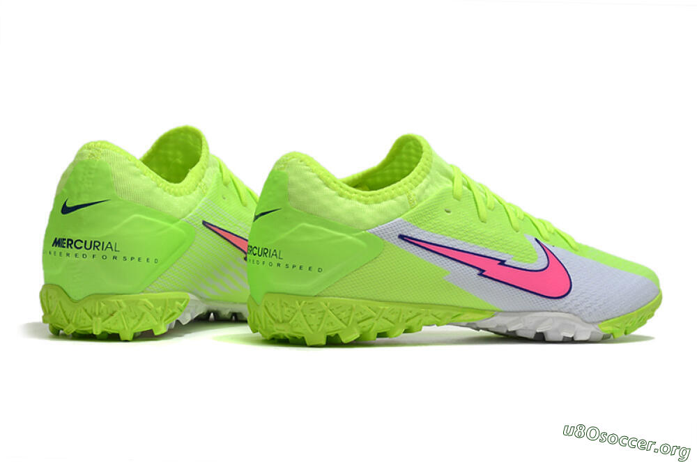 Nike Mercurial Vapor 13 Pro TF Football Shoes - Yellow/White/Pink 6