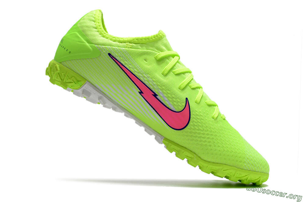 Nike Mercurial Vapor 13 Pro TF Football Shoes - Yellow/White/Pink 4