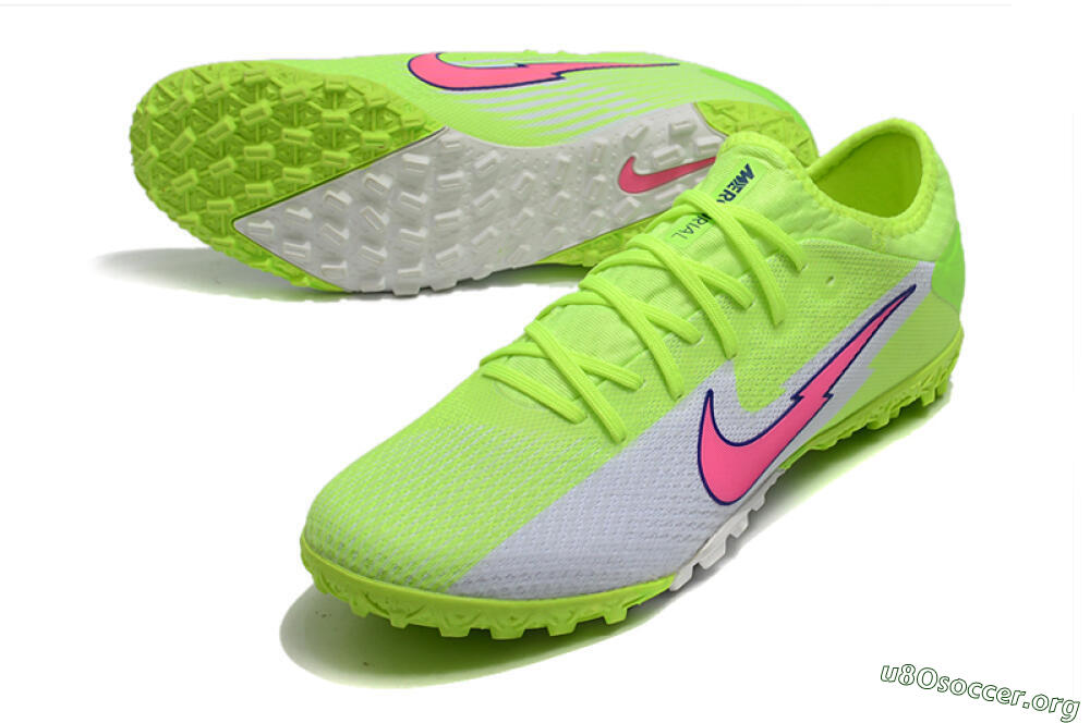 Nike Mercurial Vapor 13 Pro TF Football Shoes - Yellow/White/Pink 0