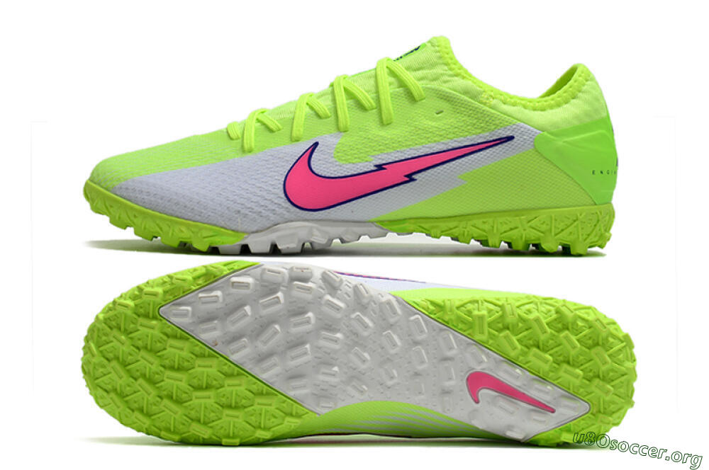 Nike Mercurial Vapor 13 Pro TF Football Shoes - Yellow/White/Pink 1