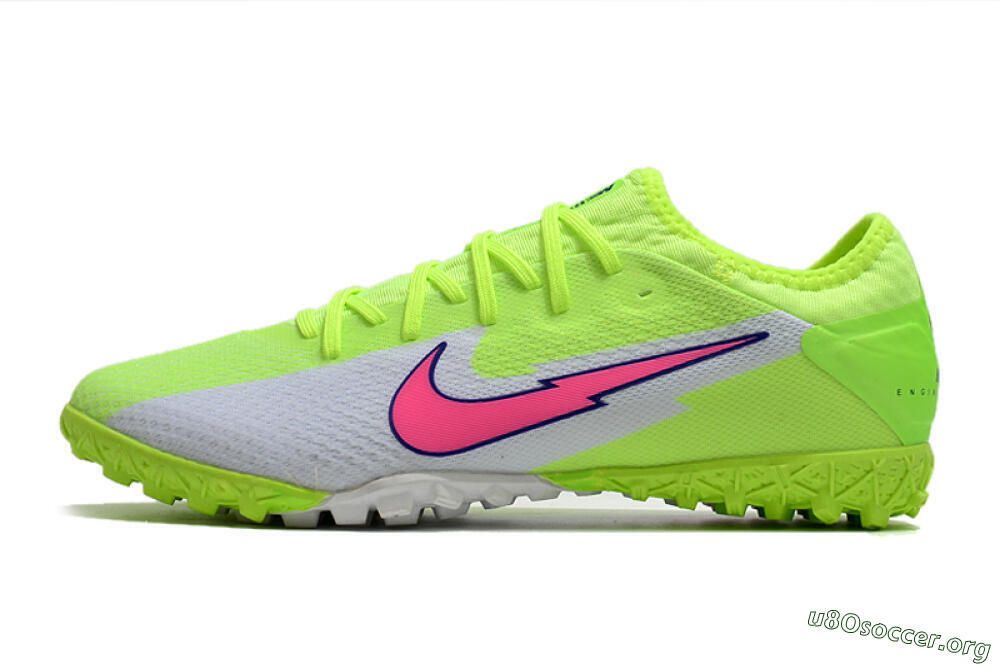 Nike Mercurial Vapor 13 Pro TF Football Shoes - Yellow/White/Pink 3