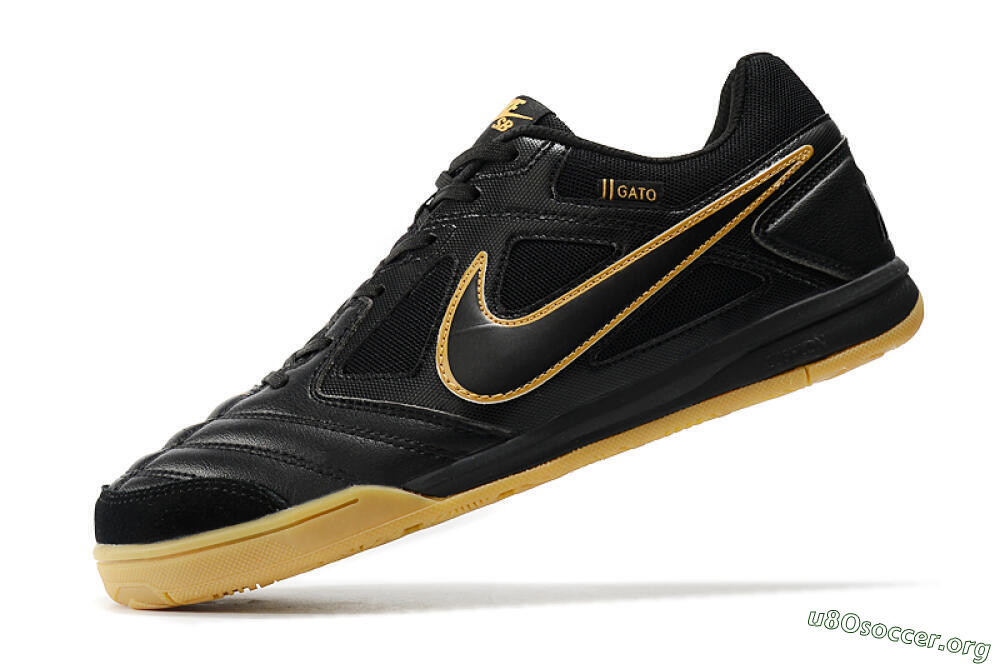 Supreme x Nike SB Gato IC Football Shoes - Black/Brown 5