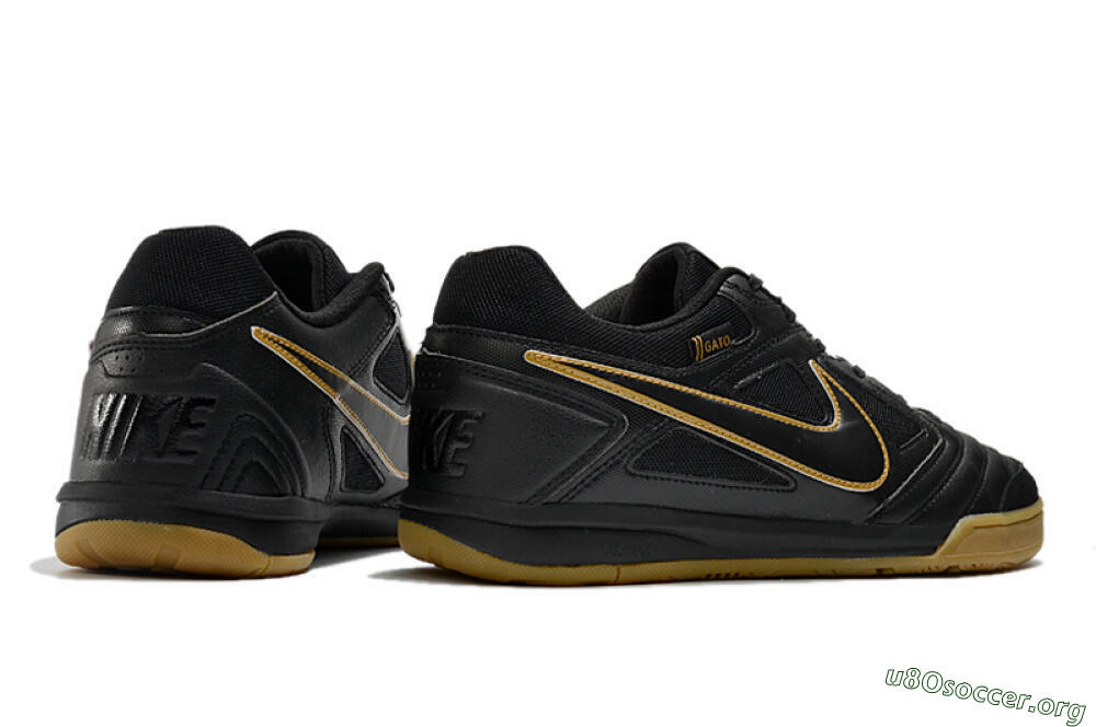 Supreme x Nike SB Gato IC Football Shoes - Black/Brown 6