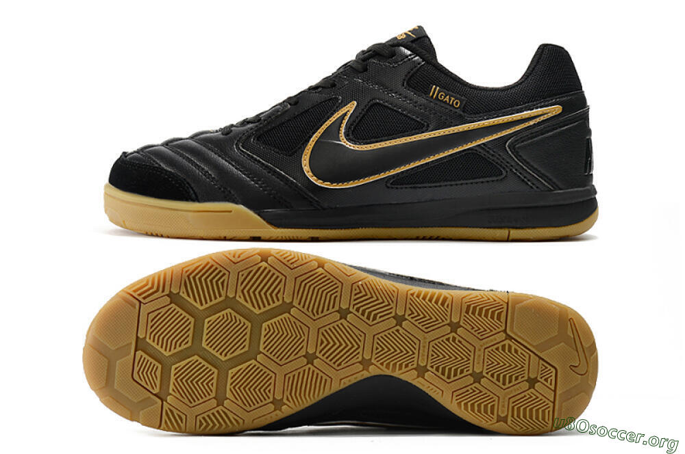 Supreme x Nike SB Gato IC Football Shoes - Black/Brown 1