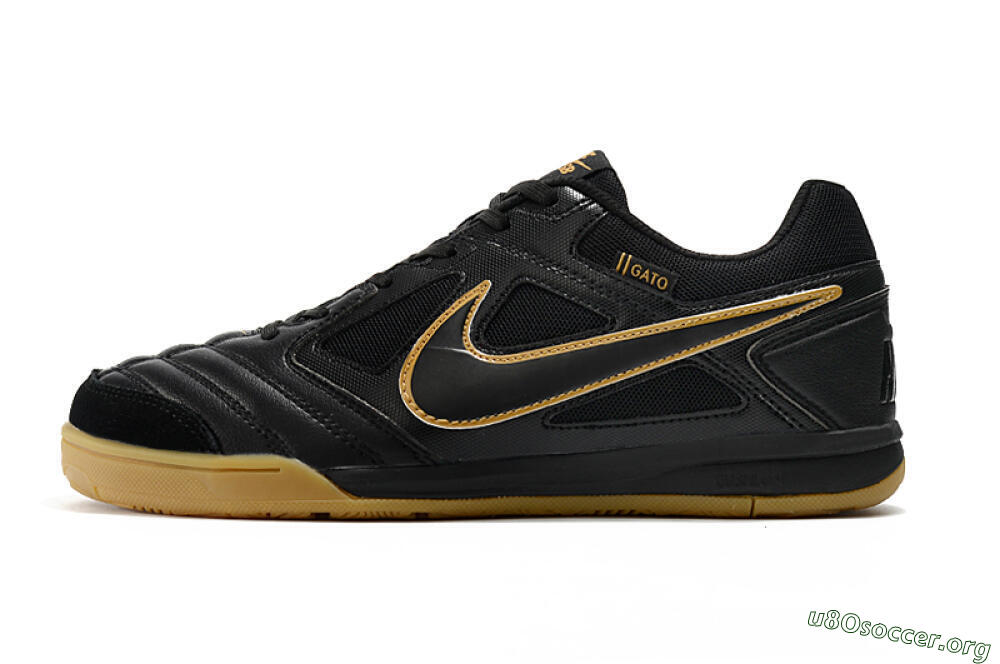 Supreme x Nike SB Gato IC Football Shoes - Black/Brown 3
