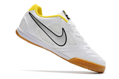 Supreme x Nike SB Gato IC Football Shoes - White/Silver/Yellow