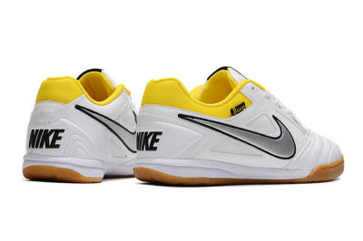 Supreme x Nike SB Gato IC Football Shoes - White/Silver/Yellow