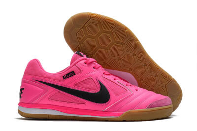 Supreme x Nike SB Gato IC Football Shoes - Pink/Black/White
