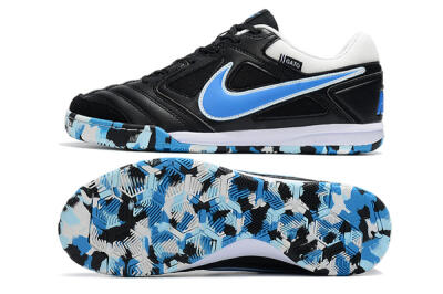 Supreme x Nike SB Gato IC Football Shoes - Black/Blue/White