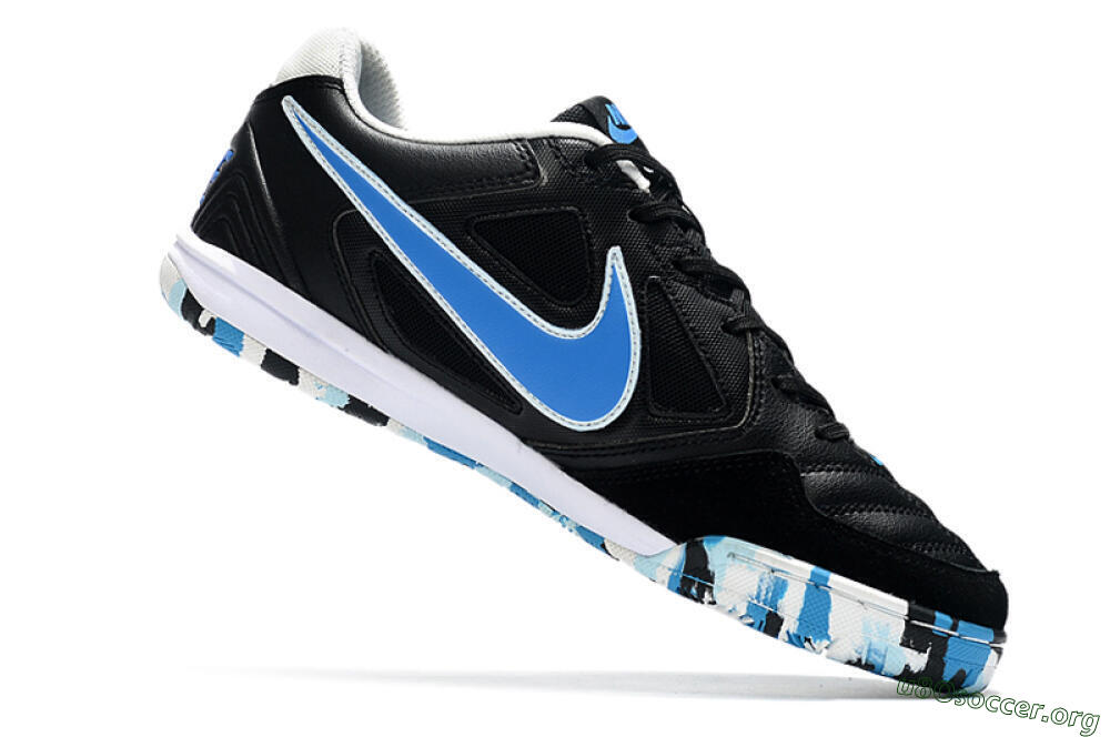 Supreme x Nike SB Gato IC Football Shoes - Black/Blue/White 4