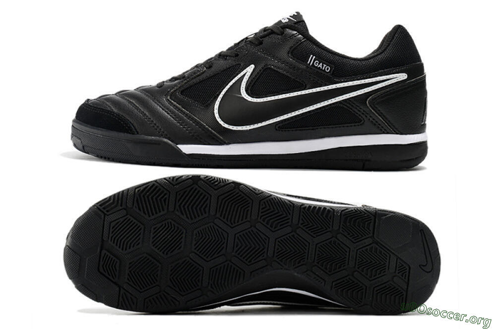 Supreme x Nike SB Gato IC Football Shoes - Black/White 1
