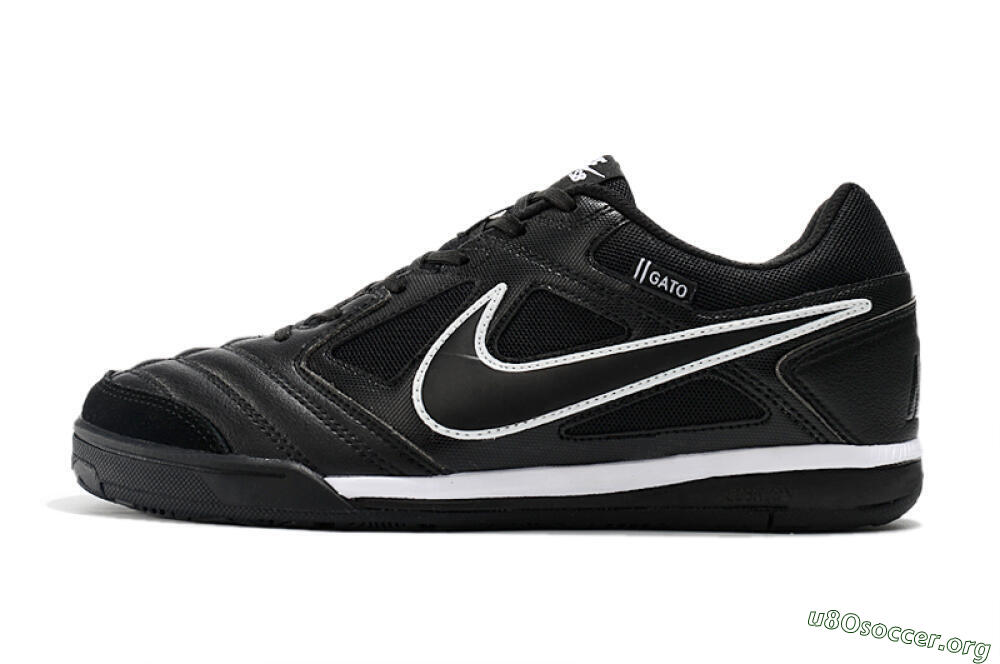 Supreme x Nike SB Gato IC Football Shoes - Black/White 3