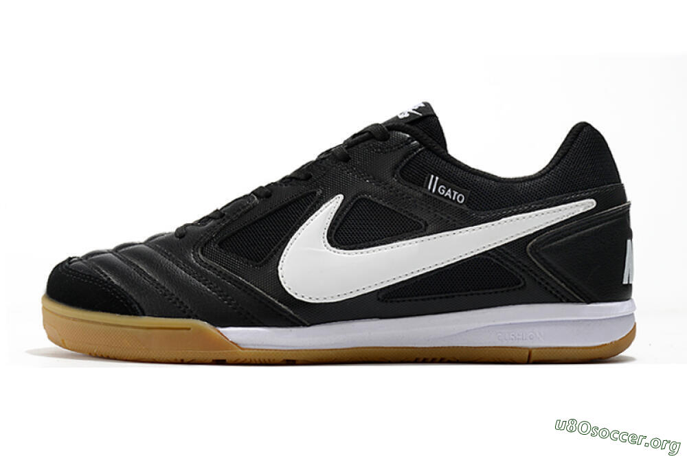 Supreme x Nike SB Gato IC Football Shoes - Black/White/Brown 3