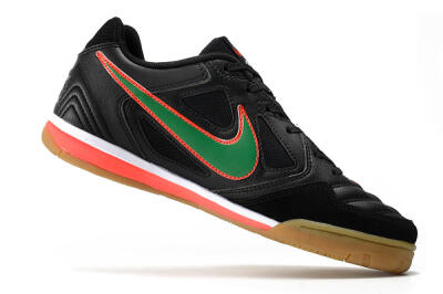 Supreme x Nike SB Gato IC Football Shoes - Black/Red/Green