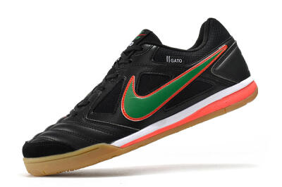 Supreme x Nike SB Gato IC Football Shoes - Black/Red/Green
