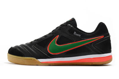 Supreme x Nike SB Gato IC Football Shoes - Black/Red/Green