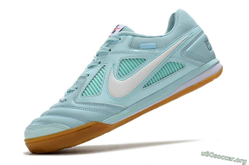 Supreme x Nike SB Gato IC Football Shoes - Jade/White/Brown 5