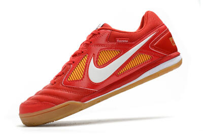 Supreme x Nike SB Gato IC Football Shoes - Red/White/Yellow